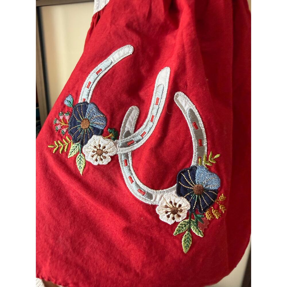 Ricrac & Ruffles Rodeo Western Top Size 6 - Picture 6 of 7